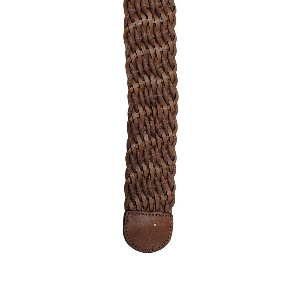 Vintage Braided Brown Belt‎ 10 Unique Woven Braided Boho Cottage Core Country
